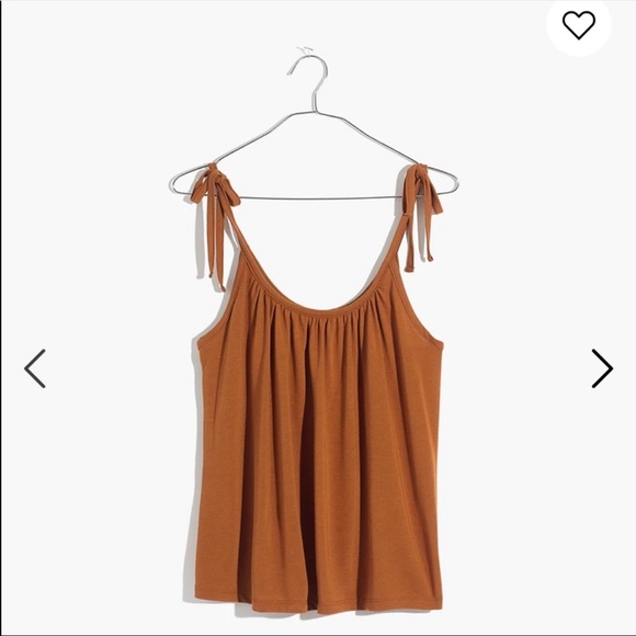 Madewell Crosshatch Tie-Strap Tank Top size S - Picture 10 of 10